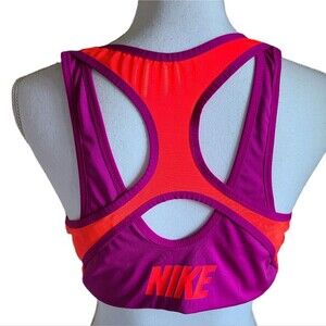 Nike Purple and Orange Racerback Sports Bra